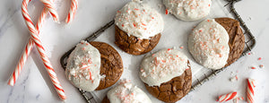 White Chocolate Peppermint Brownie Cookies