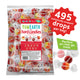 YumEarth Organic Hard Candies 495-count bag with individually wrapped drops shown
