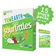 YumEarth Sour Littles 15-pack box with individual snack pouches, labeled free from artificial dyes and allergy-friendly