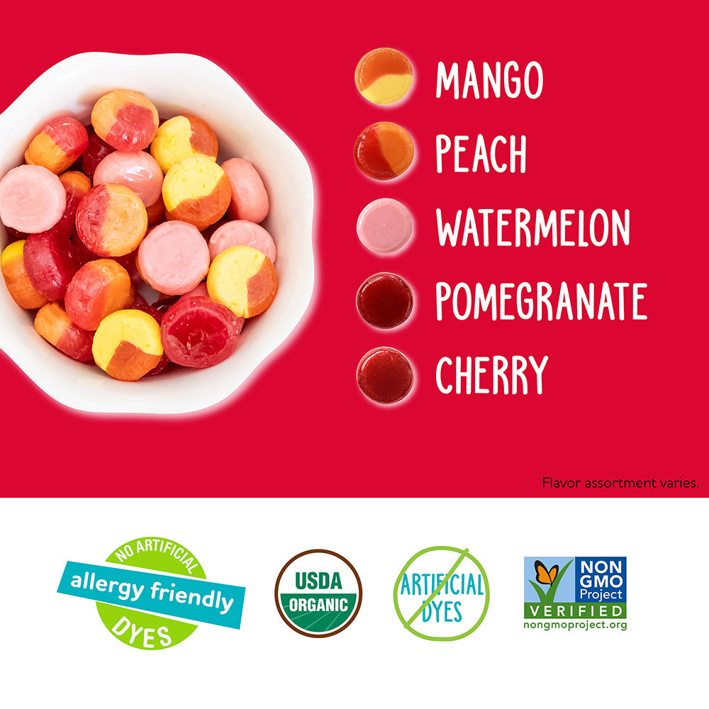 ⚠︎Yume Organic Bulk Bag Fruit Hard Candy | Assorted Allergy Friendly Hard