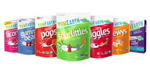 Shot of various colorful YumEarth Products