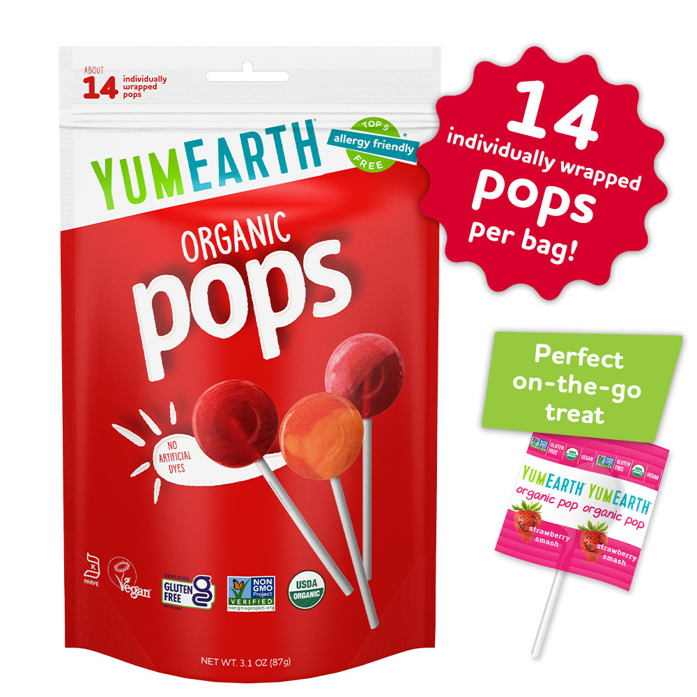 Organic Lollipops Assorted Bag | Allergy Free Lollipop Bulk Bag