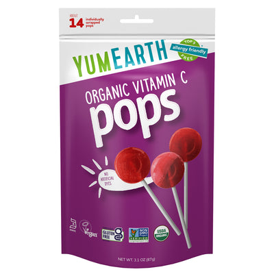 organic assorted flavors vitamin c lollipops