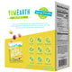 Back of YumEarth jelly beans box with allergy-friendly icons including egg free, peanut free, soy free, and free from artificial dyes.
