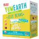 Front of YumEarth jelly beans classroom pack box labeled allergy-friendly and free from artificial dyes.