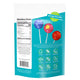 Back of YumEarth Duo pops pouch highlighting allergy-friendly icons and free from artificial dyes.