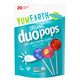 Front of YumEarth Duo pops pouch labeled allergy-friendly, vegan, and free from artificial dyes.