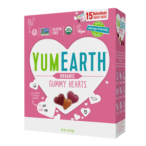 Valentine's Organic Gummy Fruit Hearts