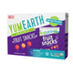 YumEarth Fruit Snacks box in purple packaging with mixed fruit shapes, labeled allergy‑friendly and free from artificial dyes.