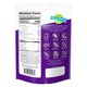 Back of a YumEarth fruit snacks snack‑pack pouch showing nutrition facts panel and allergy icons.