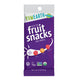 Front of a YumEarth fruit snacks pouch in teal and purple packaging with fruit shapes, labeled free from artificial dyes and allergy‑friendly.