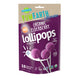Front view of YumEarth organic elderberry lollipops pouch with allergy-friendly badge and USDA organic seal