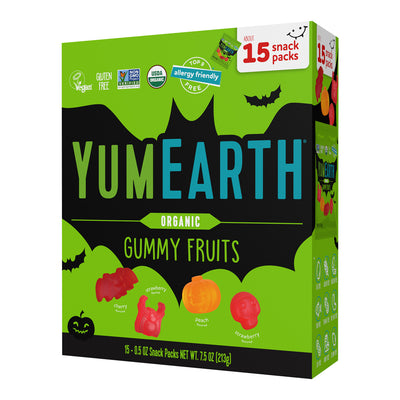 halloween organic gummy fruits