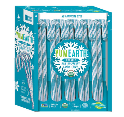 holiday organic blue raspberry candy canes
