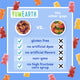 YumEarth vs other brands comparison graphic featuring colorful gummy bears with ingredient callouts like “no artificial dyes” and “non-GMO”