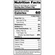 Nutrition facts label showing 60 calories per serving and icons for allergy‑friendly, part of YumEarth’s product information.