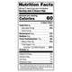 Nutrition facts label in black‑and‑white showing peppermint drops
