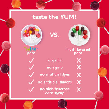 Yum Earth Pops Vitamin C Strawberry Smash Organic 3.1 oz